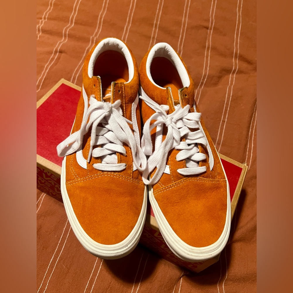 Burnt Orange Suede Vans Old Skool